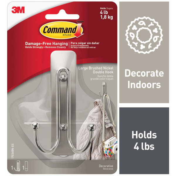 3M Double Hook Bn 4Lb 17036BN-ES